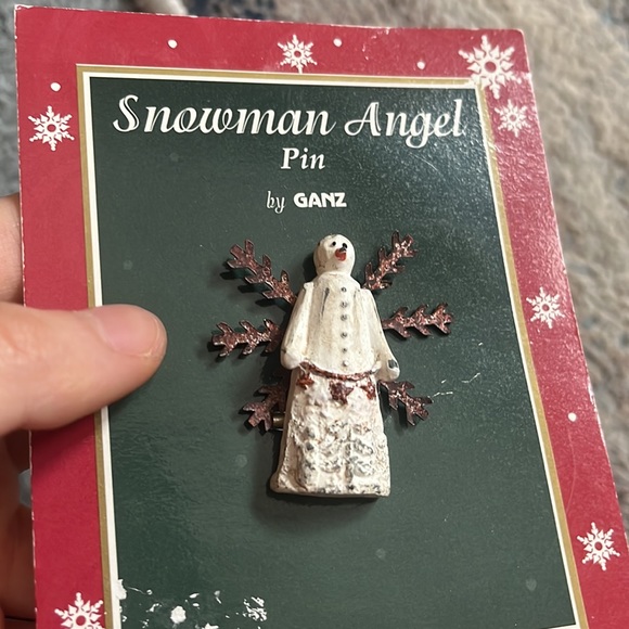 NWT Snowman Angel Winter Pin By GANZ - Picture 4 of 4